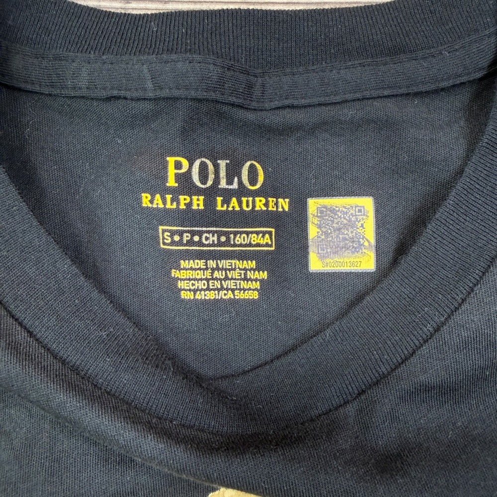 Polo Ralph Lauren Womens Size Small T-Shirt Black Tuxedo Polo Bear Graphic - Picture 3 of 6